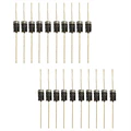 Pack 35 Diodos Rectificadores Populares 1N4007, 1N5408, 10A10