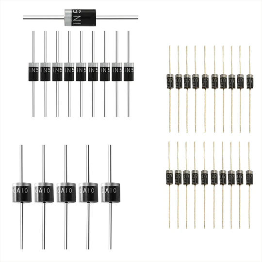 Pack 35 Diodos Rectificadores Populares 1N4007, 1N5408, 10A10