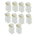 Pack De 10 Conectores Rj50  Para Redes Y Telecomunicaciones