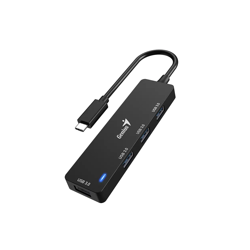 Genius UH-400 – Hub USB 3.0 de Alta Velocidad, 4 Puertos USB-A 1