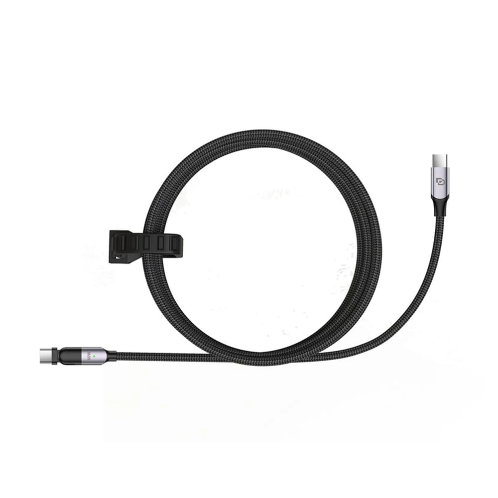 Cable USB-C a USB-C Dusted Rugged 60W, 2 m, Giratorio – Negro 1