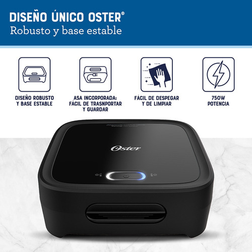 Oster® Sandwichera Compacta CKSTSM400 con Placas Profundas – Color Negro 5