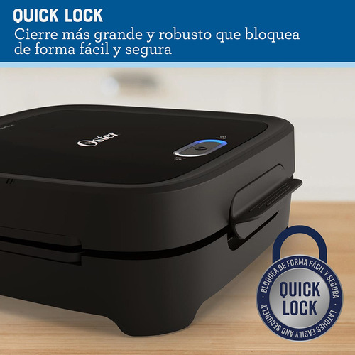 Oster® Sandwichera Compacta CKSTSM400 con Placas Profundas – Color Negro 9