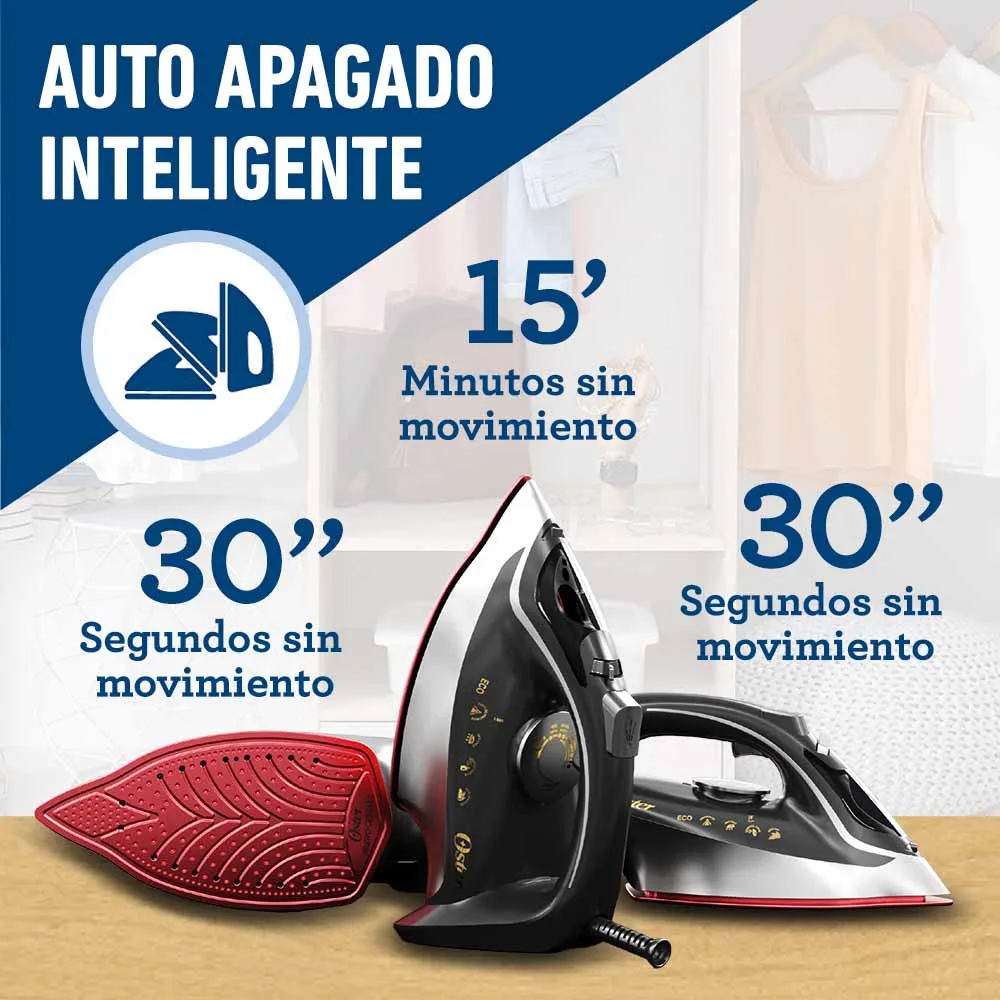 Plancha de Vapor Oster® GCSTAC6953 con Tecnología Aerocerámica 4