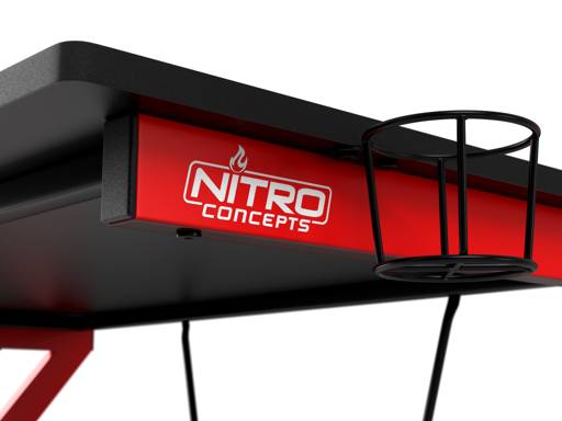 Escritorio Gaming Nitro Concepts D12 Black Red, Estilo Profesional 3