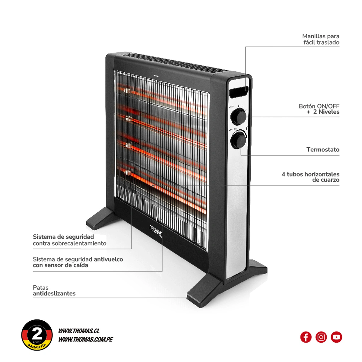 Calefactor Thomas TH-RFC55 5