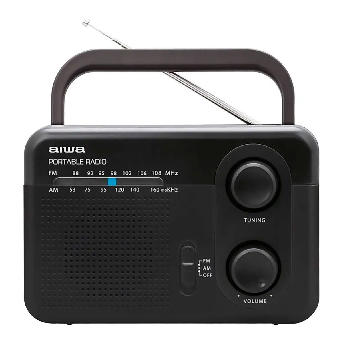 Radio Analógico Am/Fm Portátil Aiwa Awfml4 Negro 1