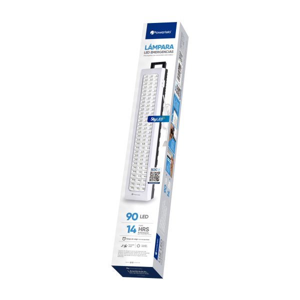 POWERLAB LAMPARA LED DE EMERGENCIA 90 LED 5