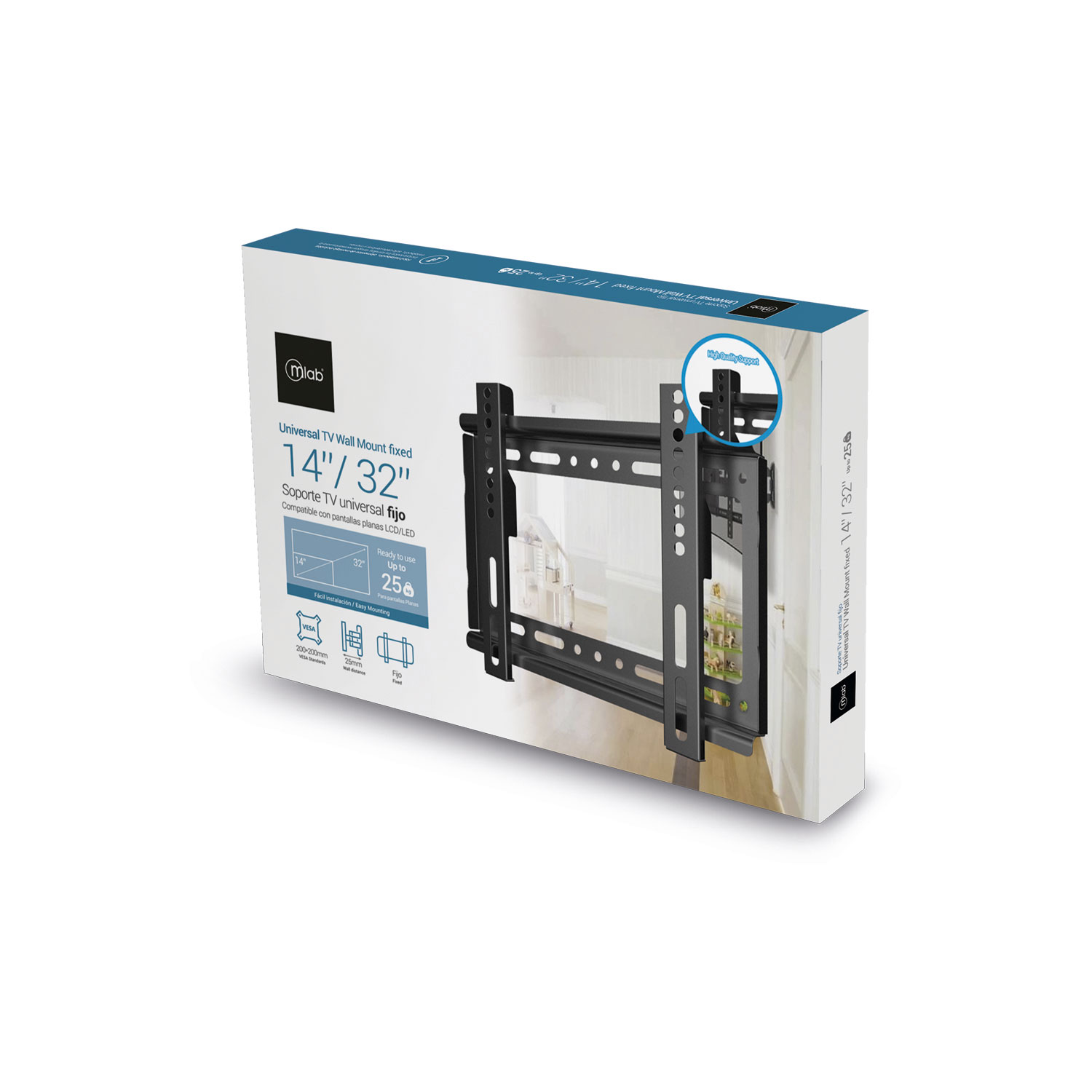 Soporte para TV Fijo 14″-32″ MICROLAB 3