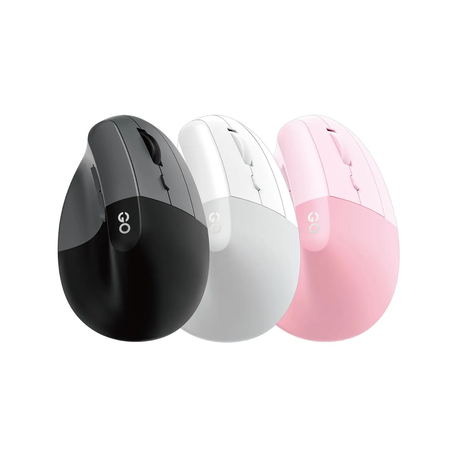 Mouse ergonómico vertical  Fantech GO Comfy inalámbrico W195R white 2