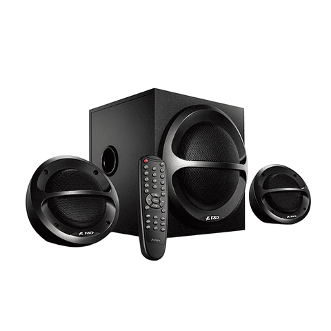 Parlantes Fenda 2.1 A111X Bluetooth, Aux, USB, Radio FM, 35W RMS, Color Negro