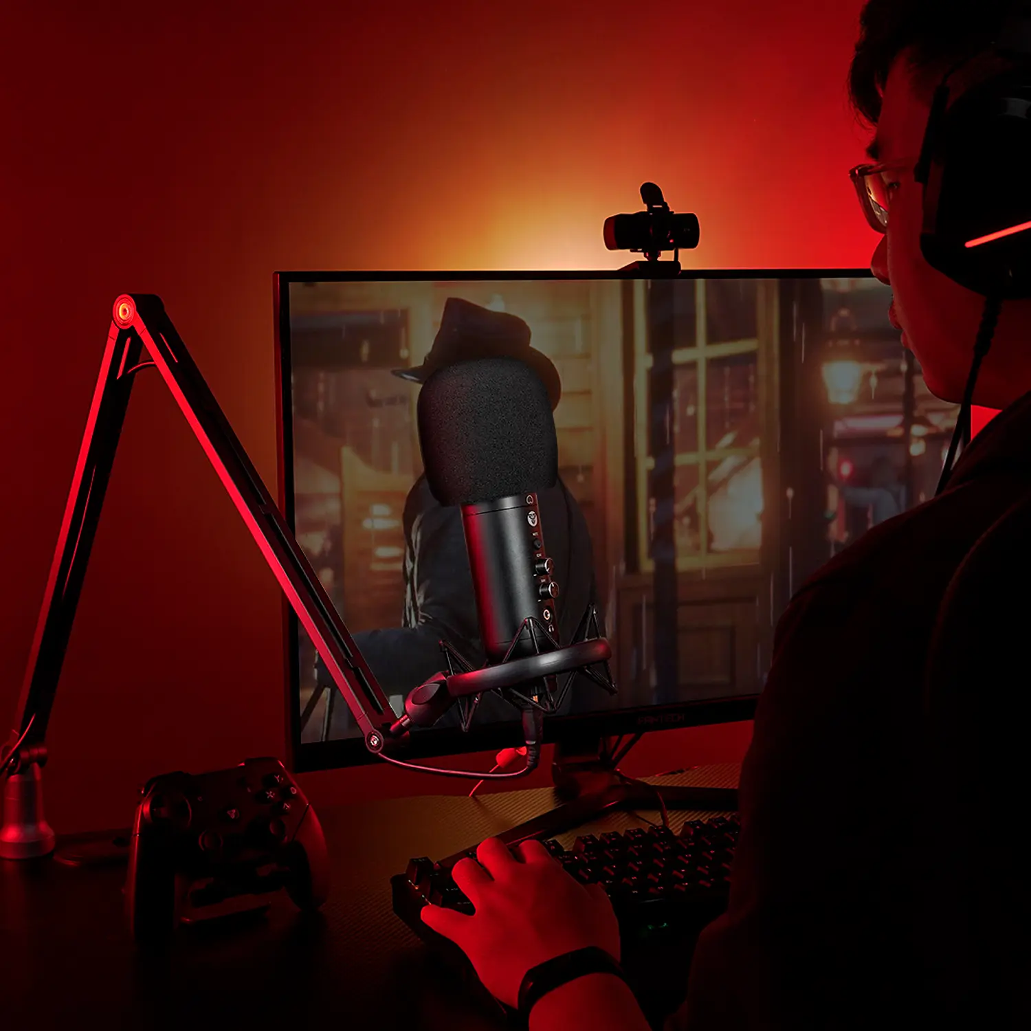 Soporte de micrófono Fantech AC902s Black 4