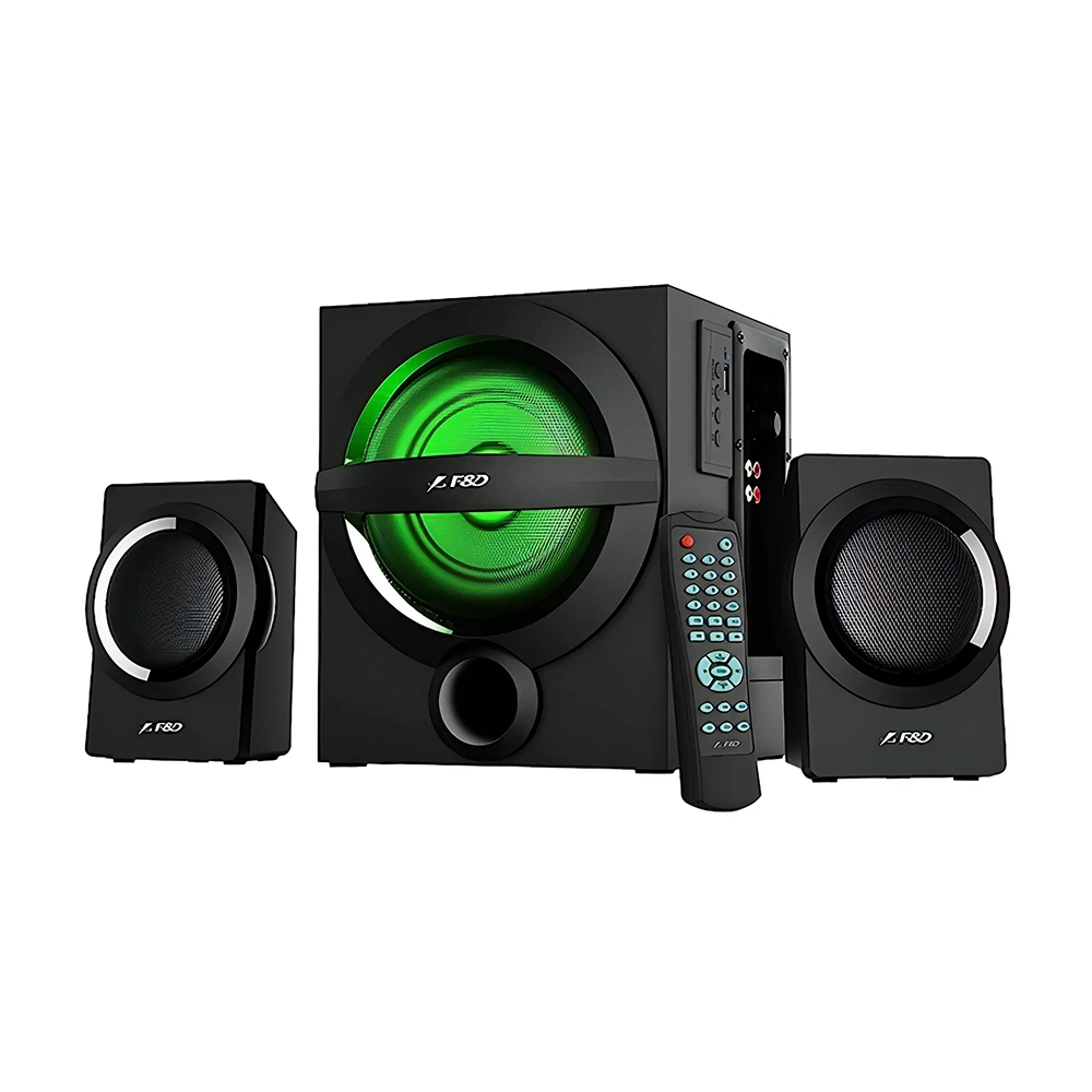 Parlantes Fenda 2.1 A140X Bluetooth, Radio Fm, USB, Aux 37W RMS, Color Negro 1