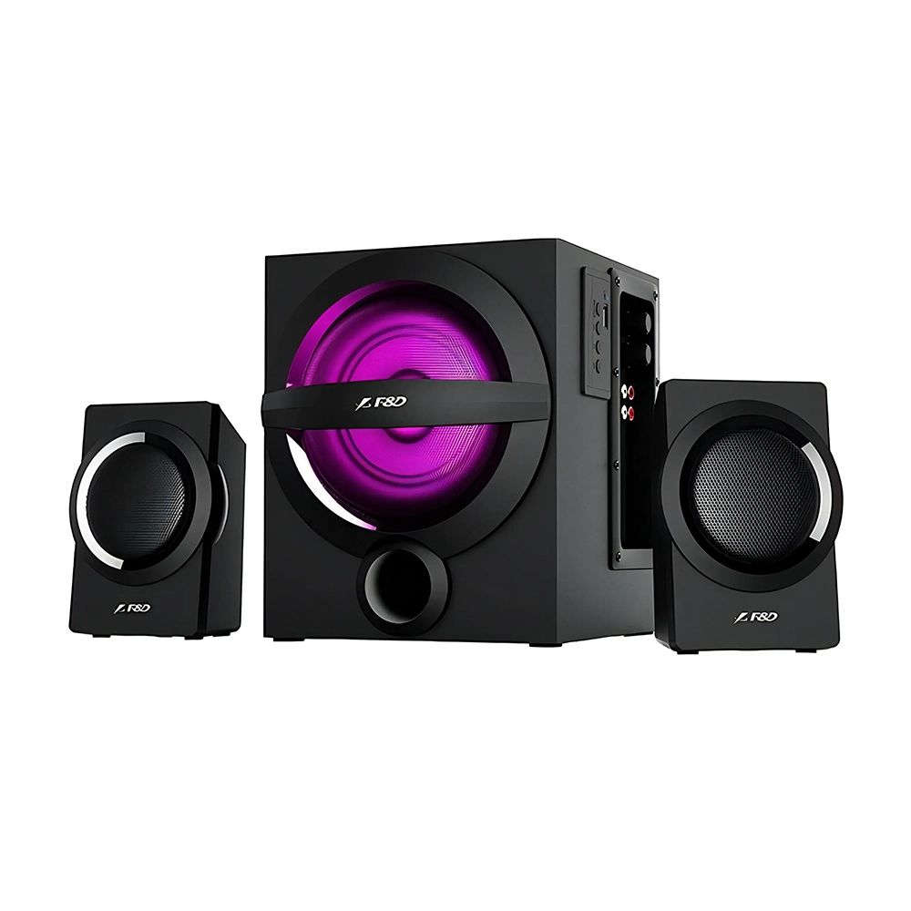 Parlantes Fenda 2.1 A140X Bluetooth, Radio Fm, USB, Aux 37W RMS, Color Negro 2