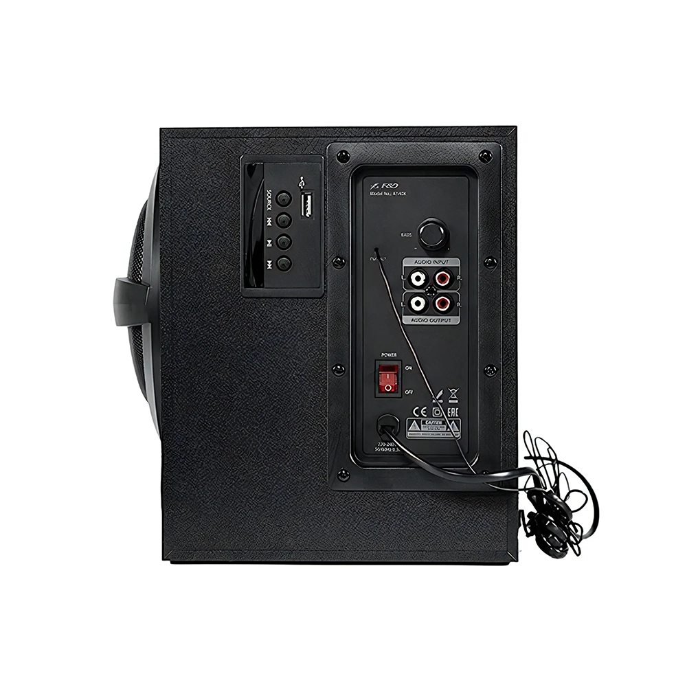 Parlantes Fenda 2.1 A140X Bluetooth, Radio Fm, USB, Aux 37W RMS, Color Negro 4