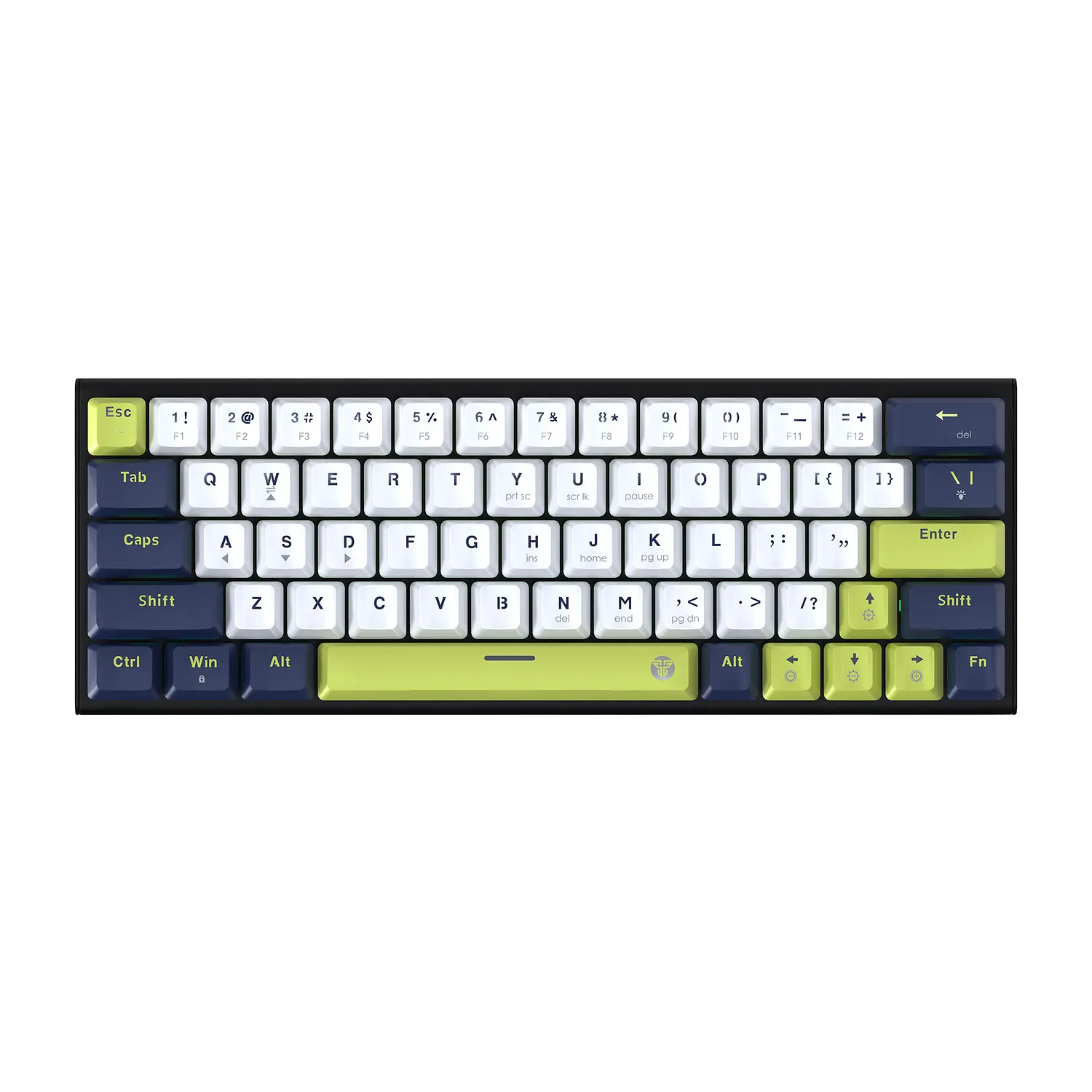 Teclado mecánico Fantech ATOM63 RGB MORI white MK874V2 factor 60% Sw blue 1