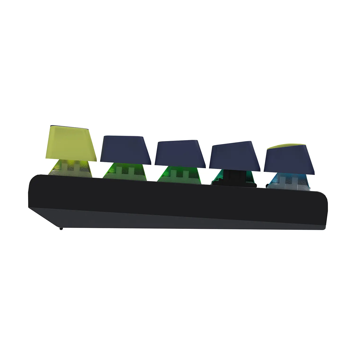 Teclado mecánico Fantech ATOM63 RGB MORI white MK874V2 factor 60% Sw blue 6