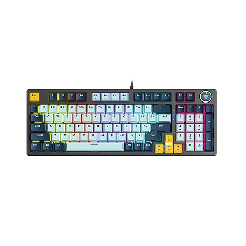 Teclado Mecánico Fantech ATOM96 RGB Mizu Edition MK890V2 SkyBlue, Sw Rojo (US)