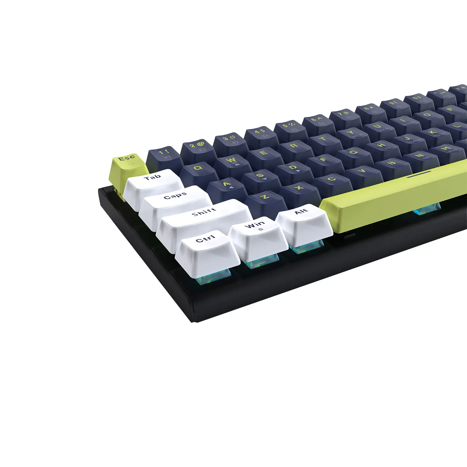 Teclado mecánico Fantech ATOM63 RGB MORI Blue MK874V2 factor 60% Sw blue 5