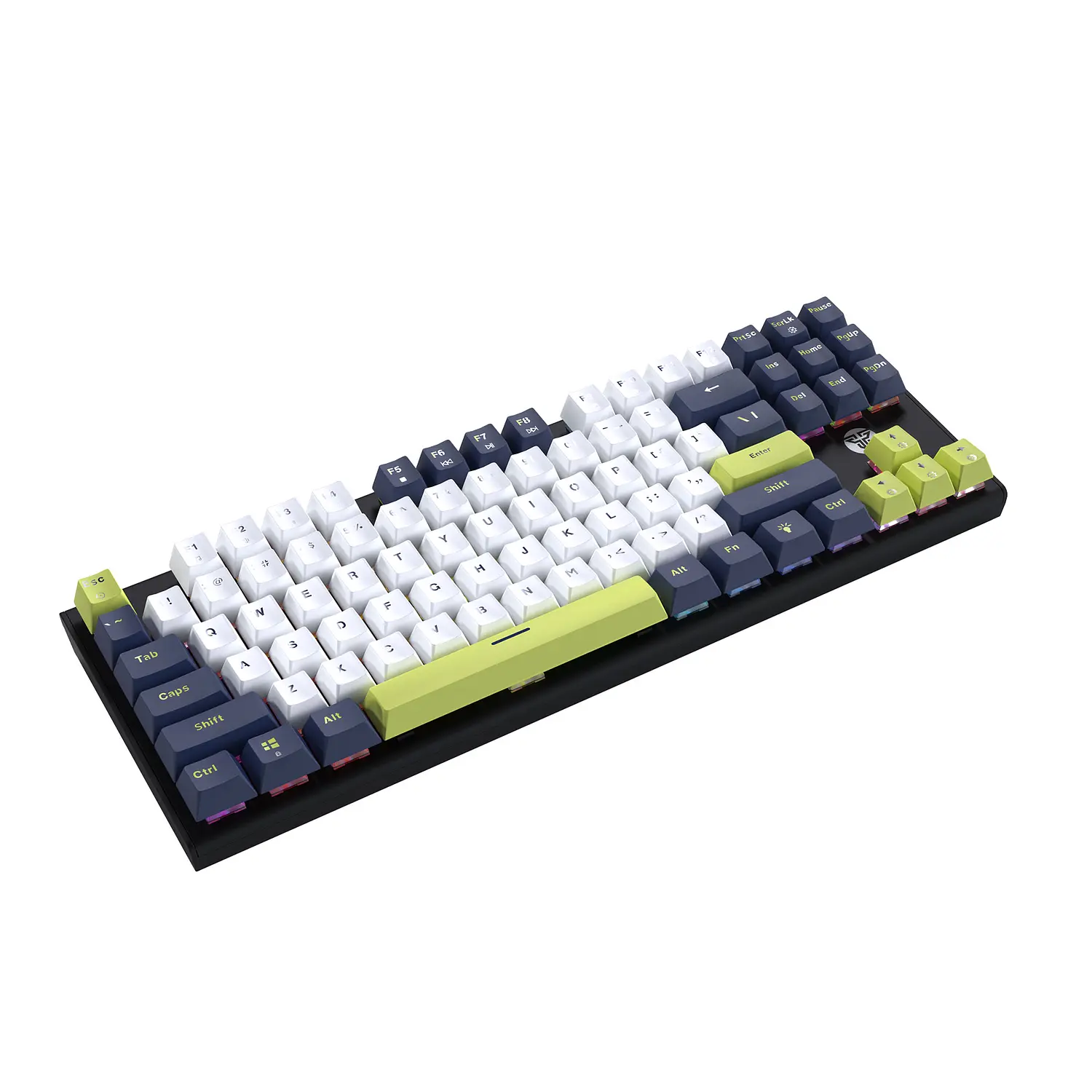 Teclado mecánico Fantech ATOM87s  80% MK877s white MORI Edición Sw blue 3