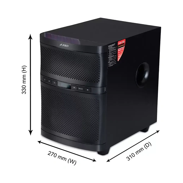 Parlantes Fenda 2.1 T-220X Bluetooth 5.0/USB/FM/Aux 35w RMS 5