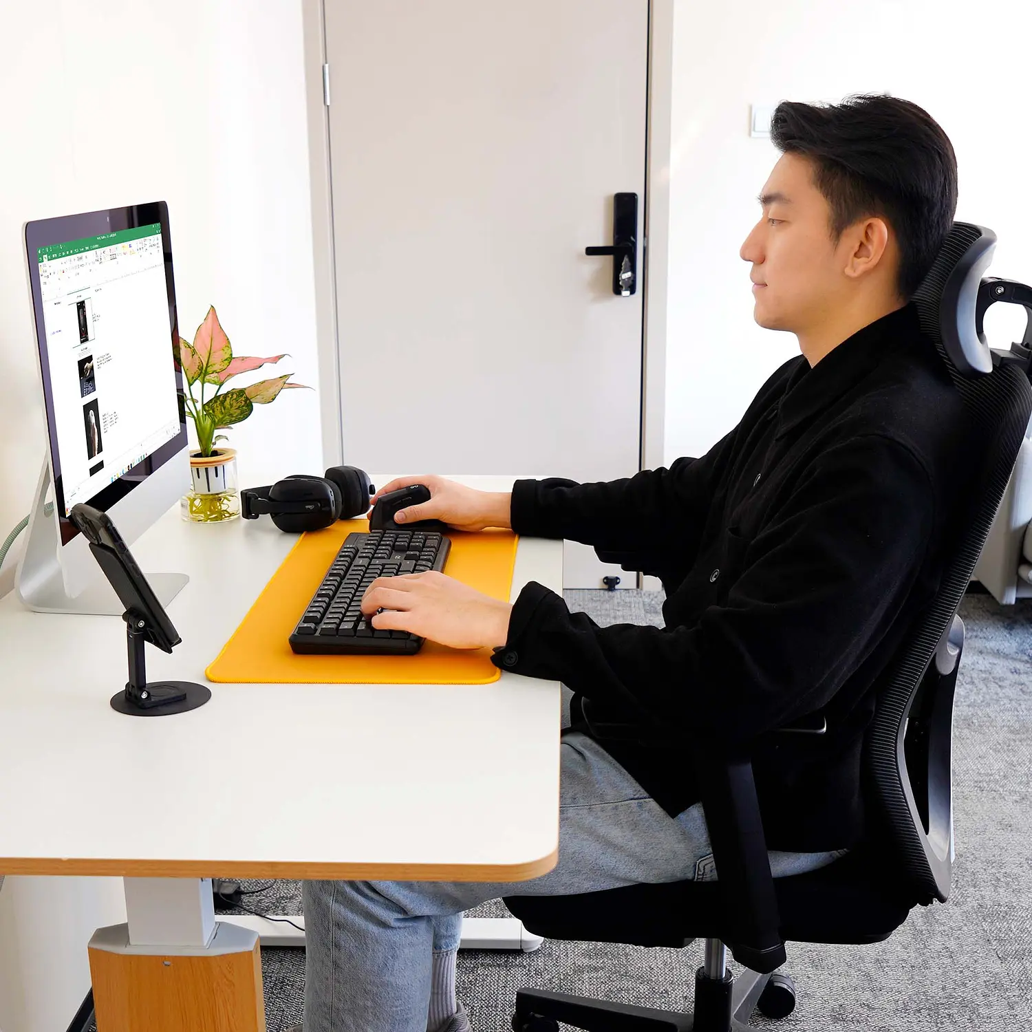 Mouse ergonómico vertical  Fantech GO Comfy inalámbrico W195R Grey 9