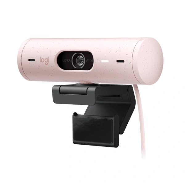 Cámara Web Logitech BRIO 500, Full HD 1080p, Color Rosado 2