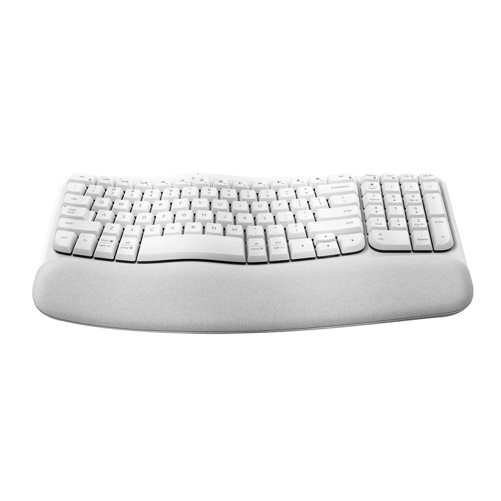 Teclado Ergonómico inalámbrico Logitech Wave Keys, Color Blanco (ES) 2
