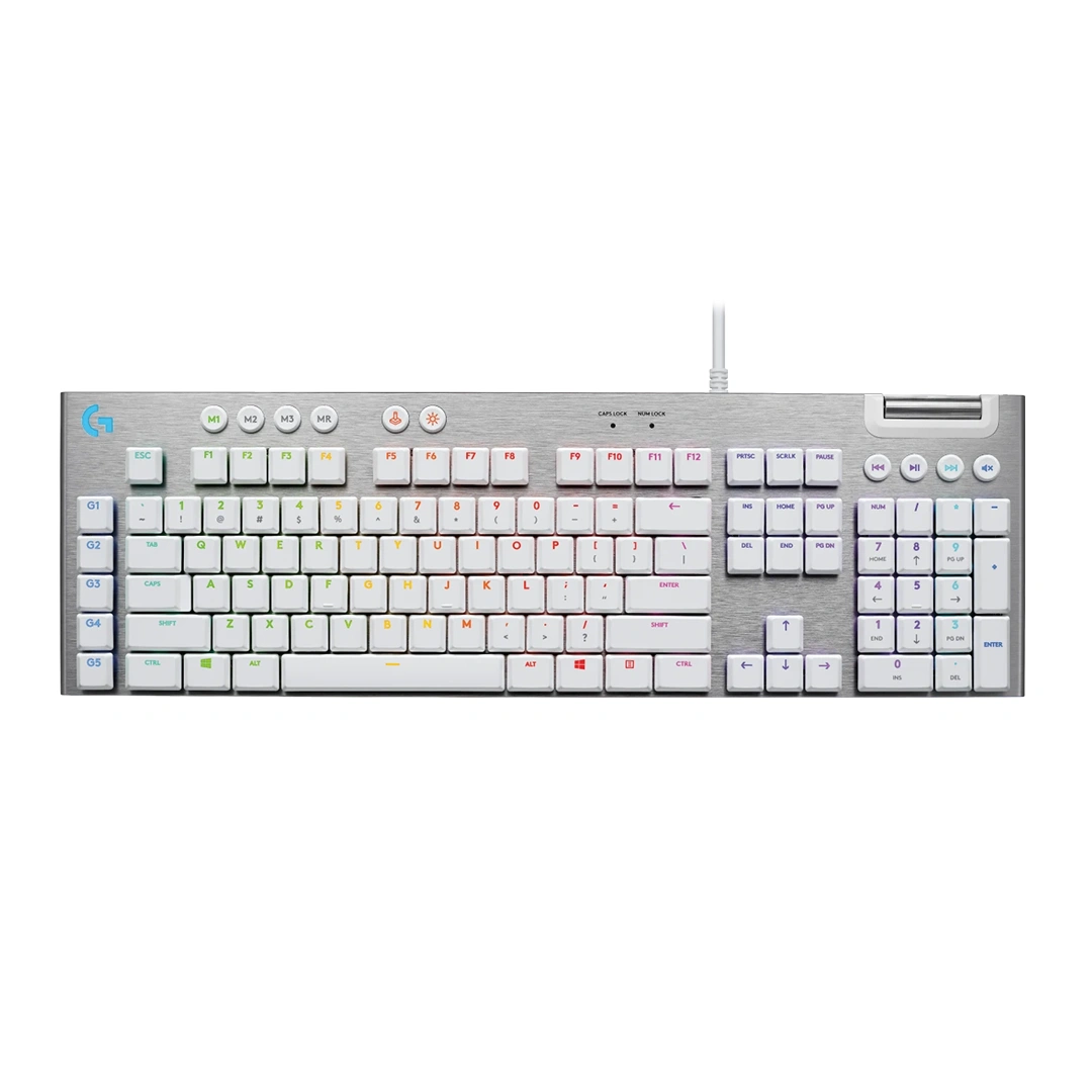 Teclado Logitech G815 RGB Lightsync, Color Blanco, Sw Café (En) 1