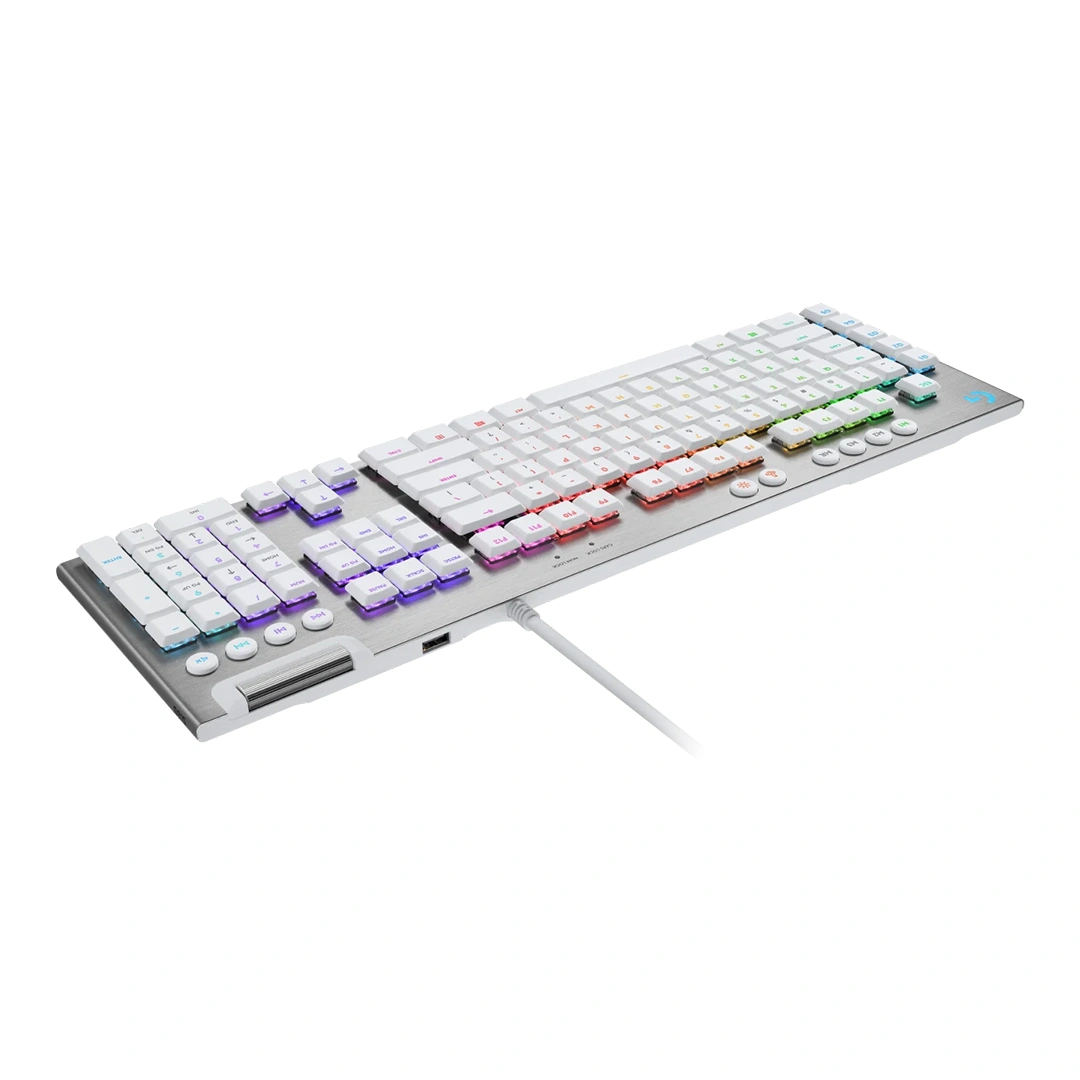 Teclado Logitech G815 RGB Lightsync, Color Blanco, Sw Café (En) 4