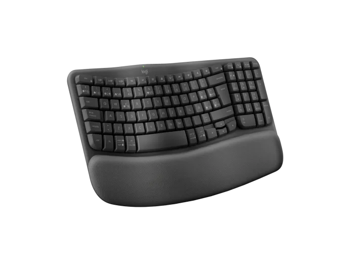 Teclado ergonómico Logitech Wave Keys for Business, Receptor USB-A Logi Bolt 3
