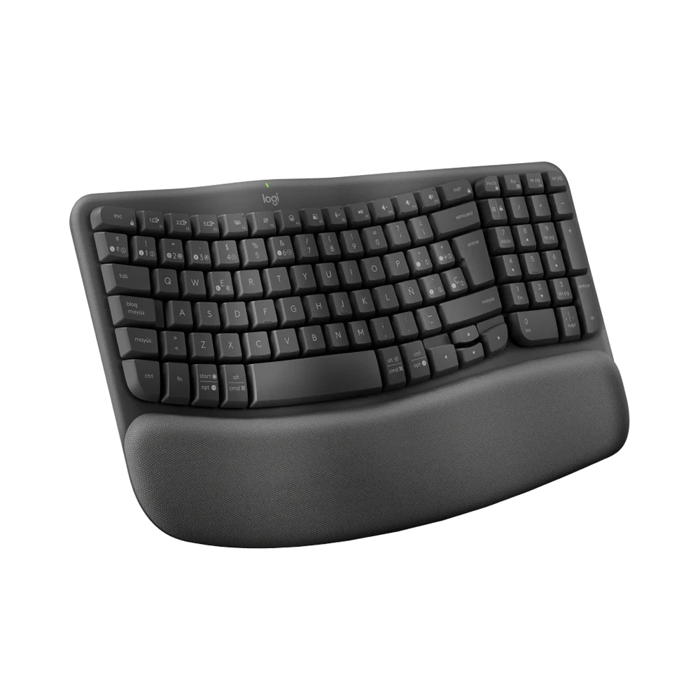 Teclado Ergonómico inalámbrico Logitech Wave Keys, Color Grafito (ES) 2