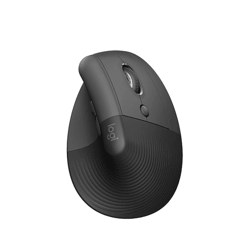 Mouse Ergonómico inalámbrico Logitech Lift, Color Grafito