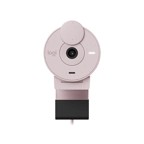 Cámara Web Logitech BRIO 300, Full HD 1080p, Color Rosado