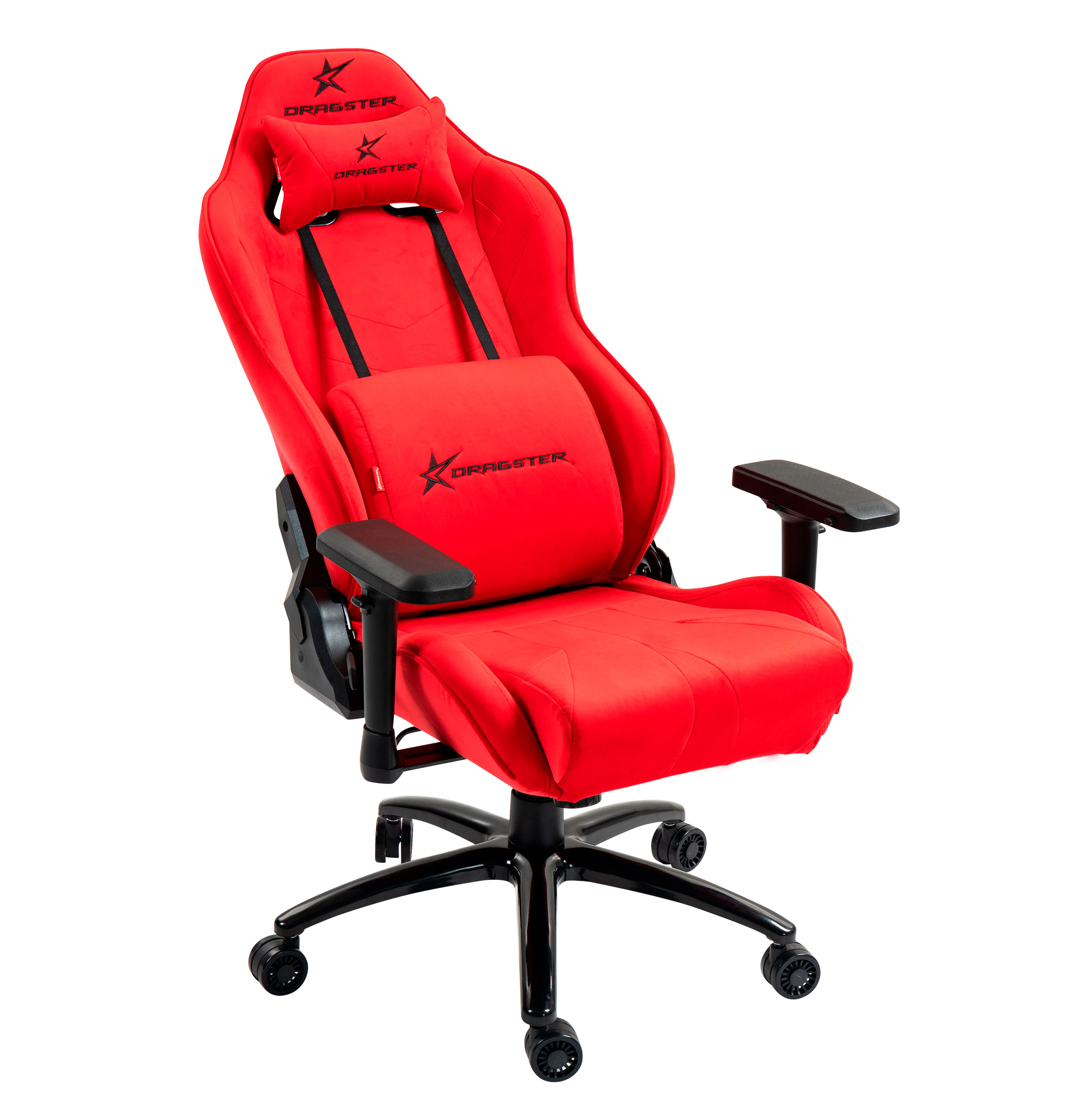 Silla Gamer DRAGSTER GT500 PRO Alcantara Rosso 3