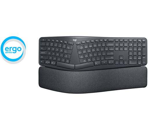 Teclado Logitech Ergo K860, RF Wireless + Bluetooth, Negro, Español 5