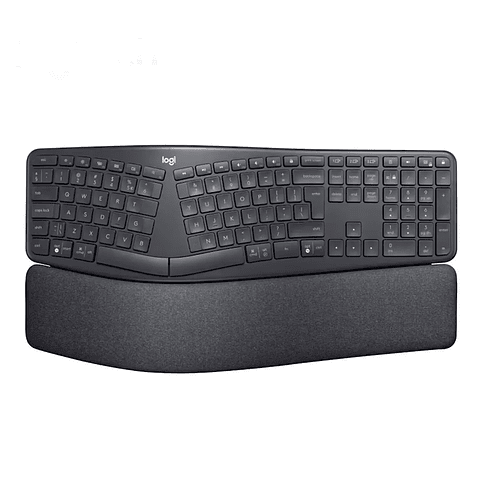 Teclado Logitech Ergo K860, RF Wireless + Bluetooth, Negro, Español