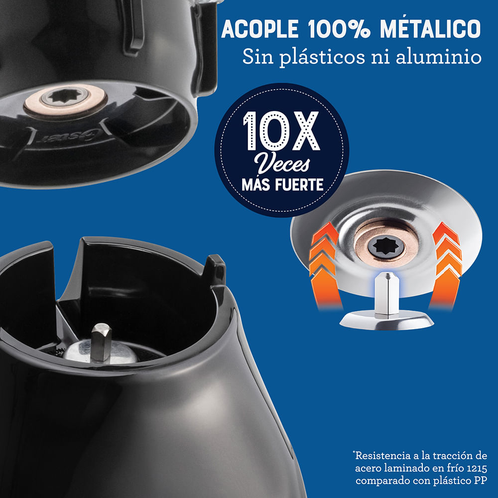 Licuadora Oster® 2 velocidades más pulso y vaso de vidrio BLSTKAGBPB 3