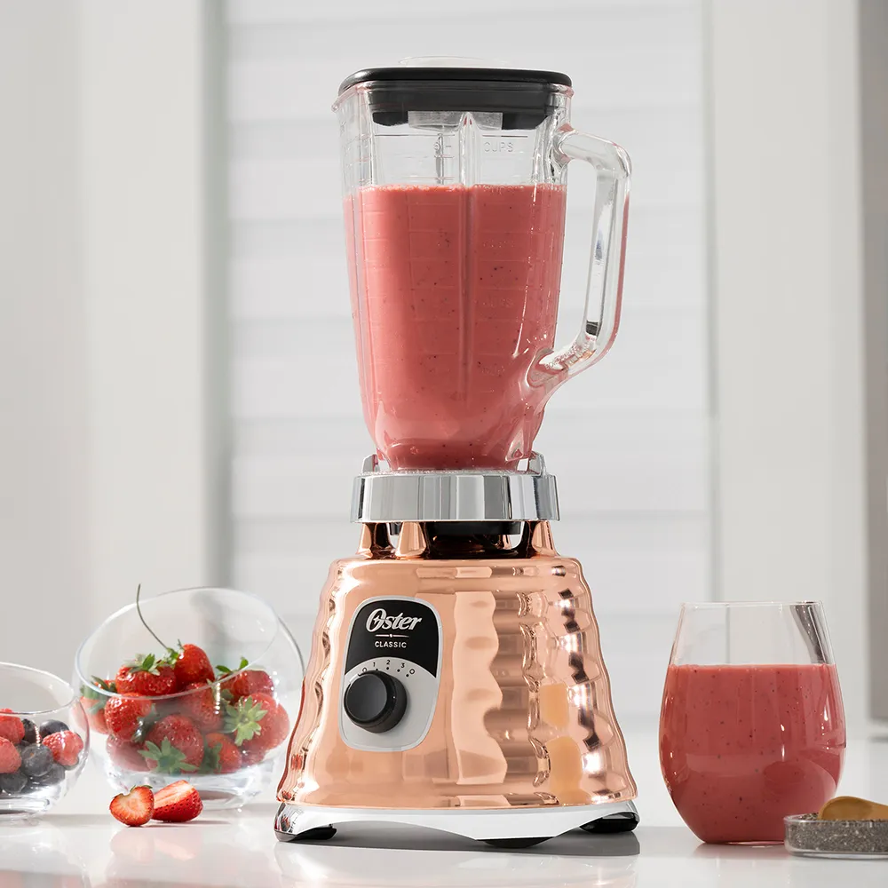 Licuadora clásica Oster® cobre con perilla ergonómica de 3 velocidades BLST4128 3