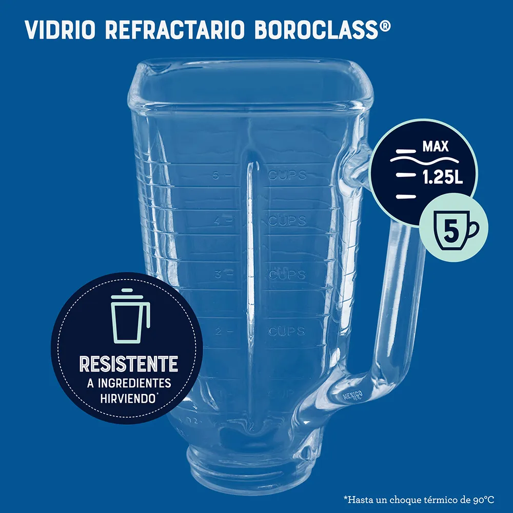 Licuadora clásica Oster® cobre con perilla ergonómica de 3 velocidades BLST4128 7