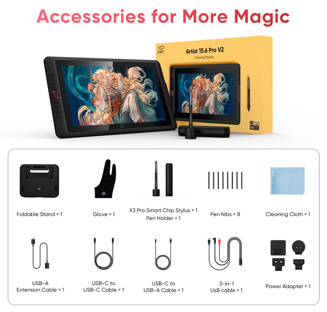 Tableta digitalizador Xp-pen Artist 15.6 Pro V2 6