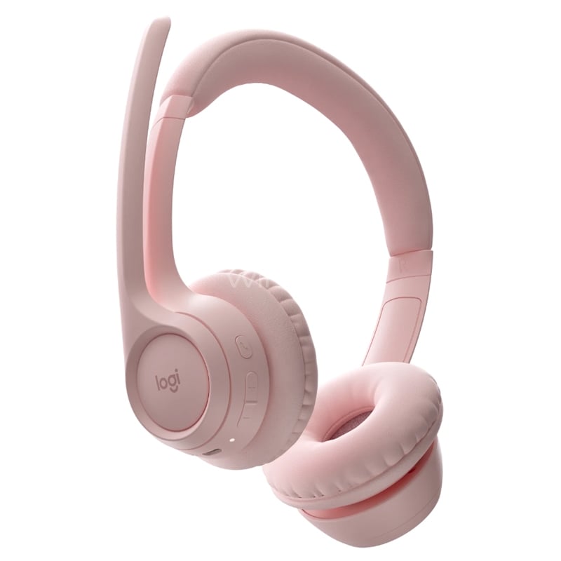 Audífonos Inalámbricos Bluetooth Logitech Zone 300, Ultra ligero sólo 122g, pink 3