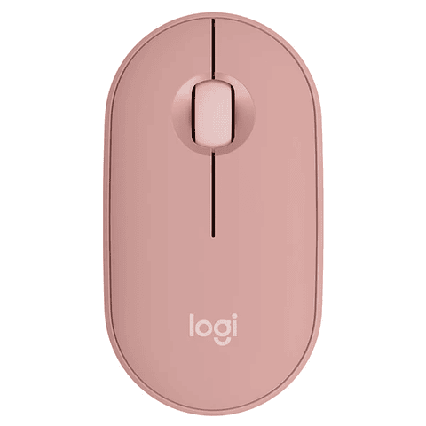 Logitech Pebble Mouse 2 M350s Rosado – Diseño Minimalista y Portátil