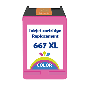Tinta Alternativa Para 667xl Color Formato Blister 21ml