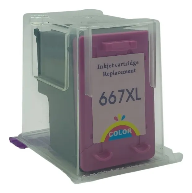Pack de tintas alternativas 667 color + negro formato ecológico blister 2