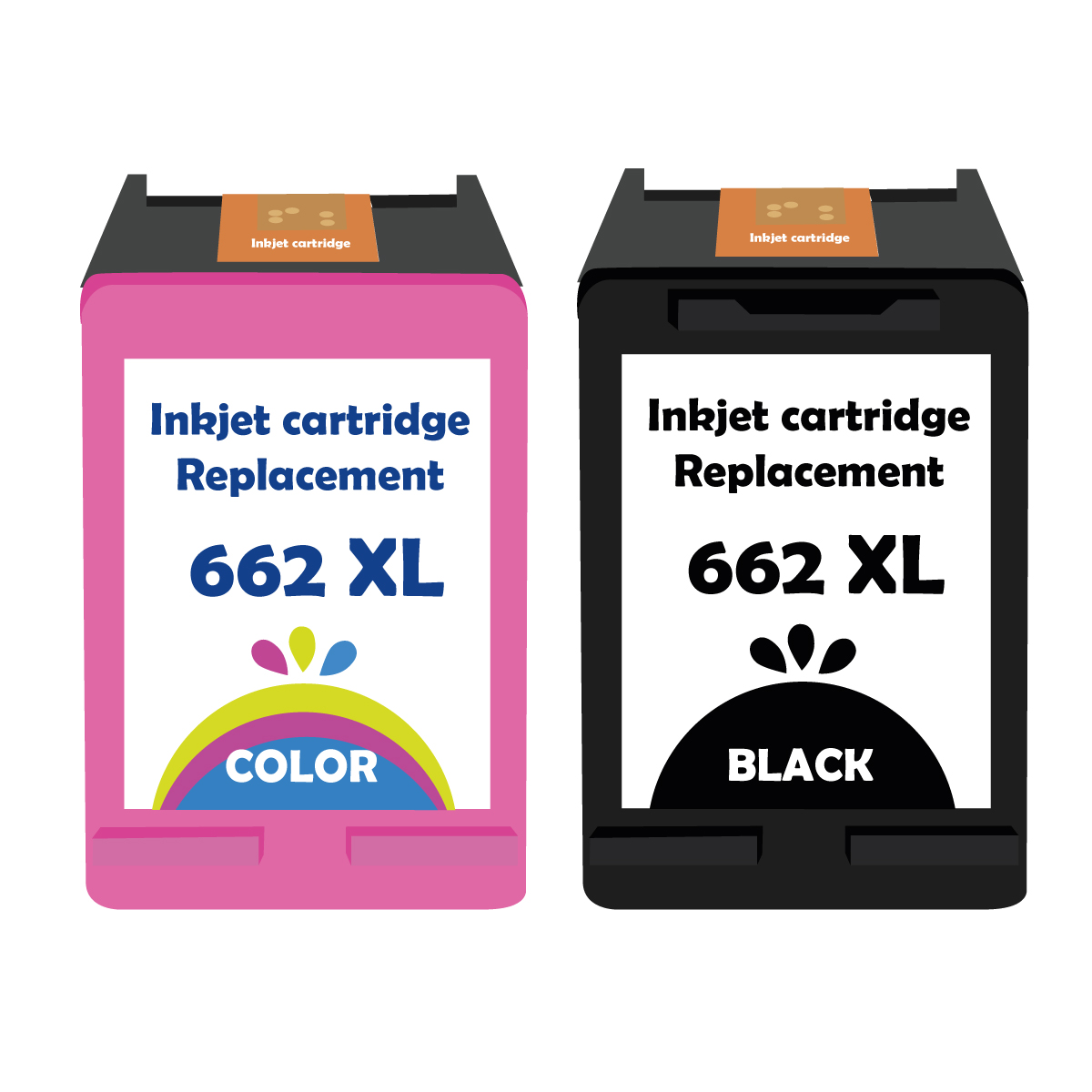 Pack de tintas alternativas 662 color + negro formato ecológico blister 1