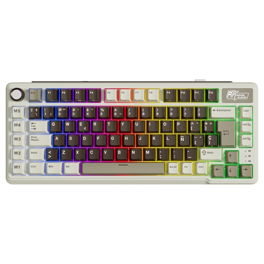 Teclado Mecánico Royal Kludge RK-L75 Mokka Grey 1