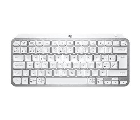 Teclado Logitech MX Keys Mini blanco Inalambrico Bluetooth