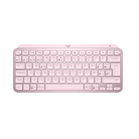 Teclado Logitech MX Keys Mini Rosado Inalambrico Bluetooth