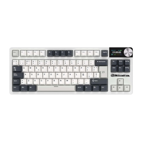 Teclado Mecánico Royal Kludge RK S85 WHITE NIGHT TKL 80% TRI-MODE 1